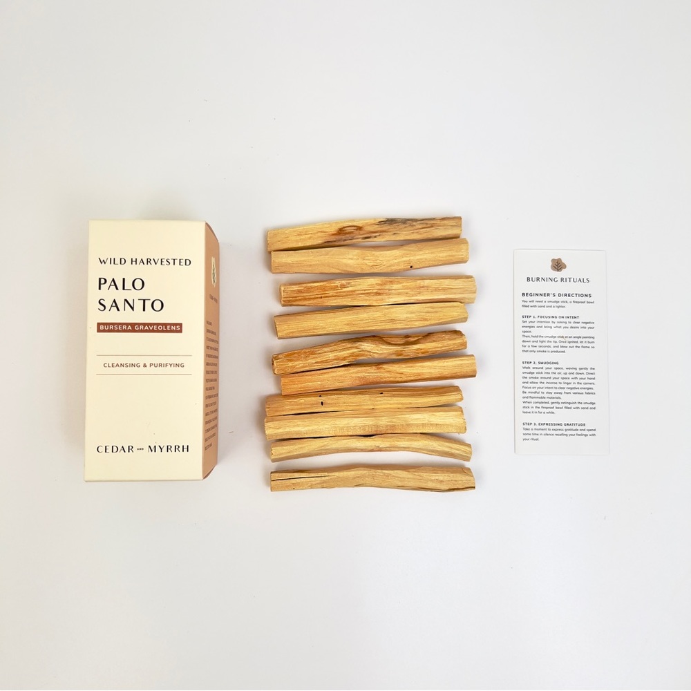 Cedar And Myrrh - 10 Palo Santo Stick Set